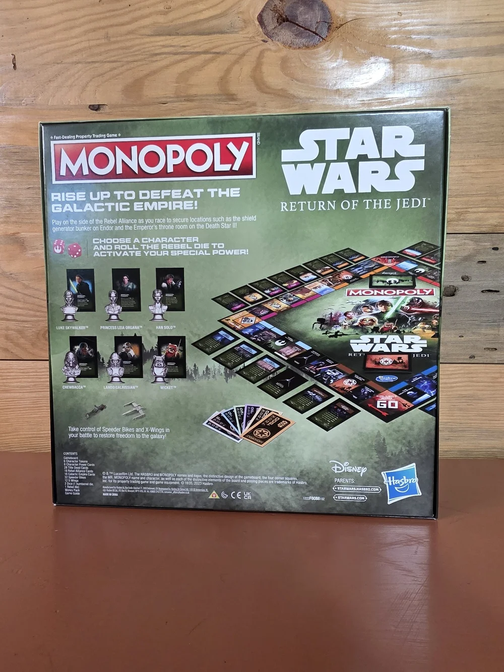 Hasbro Monopoly Star Wars Return of the Jedi Green Box Art